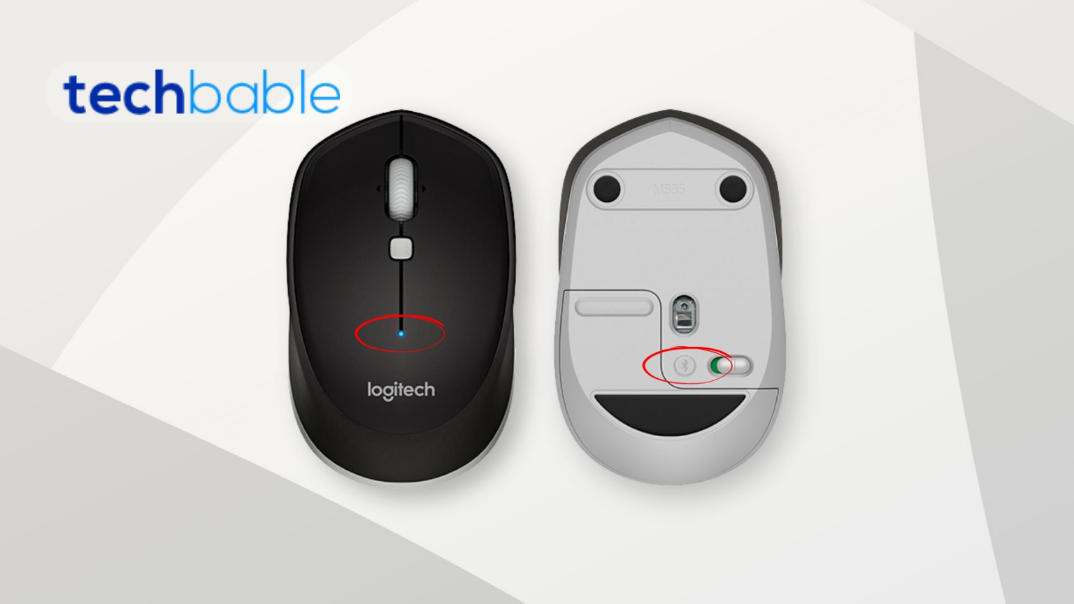 Where is the connect button on the Logitech mouse