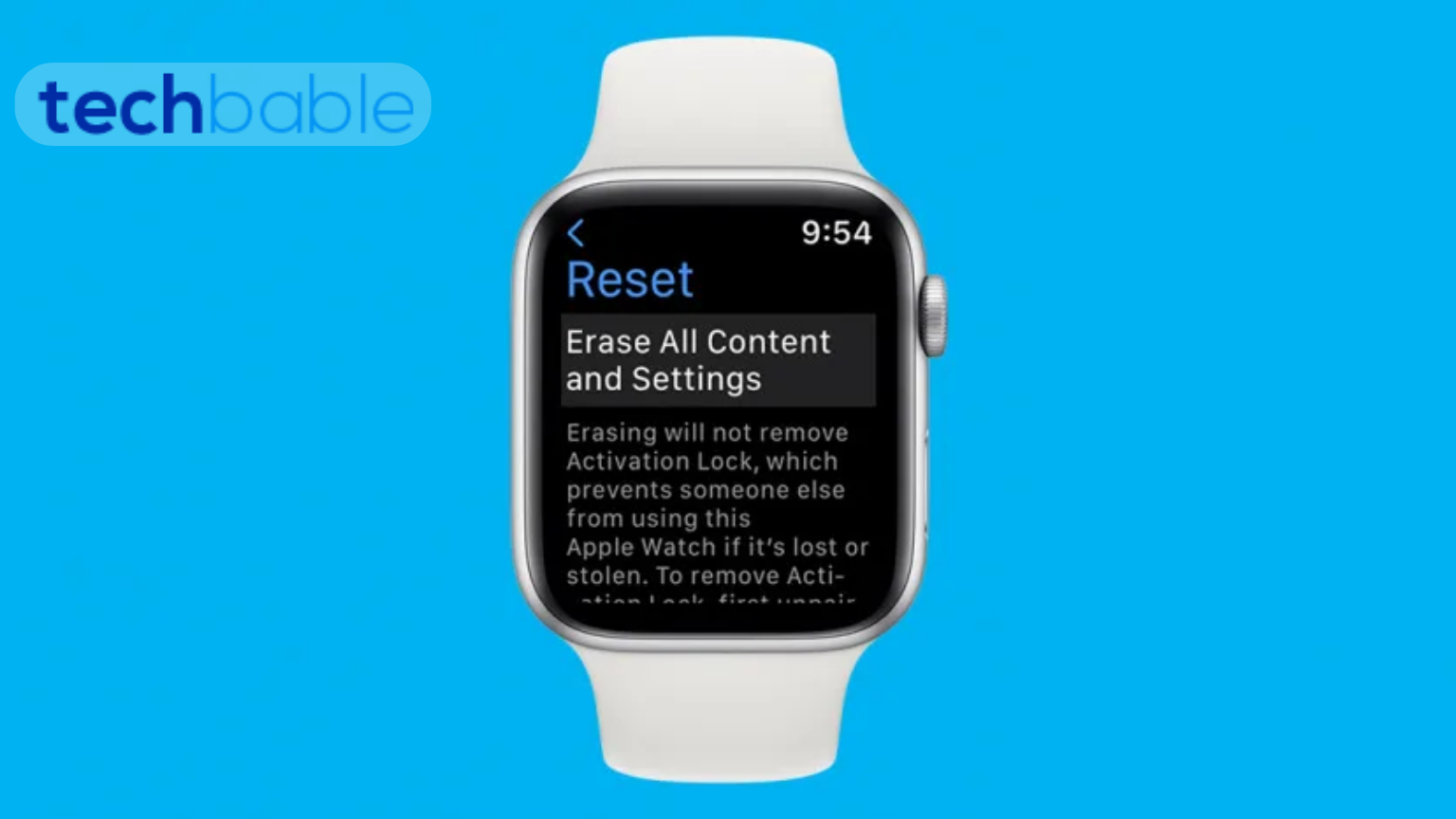 Erase Content and Settings on Apple Watch